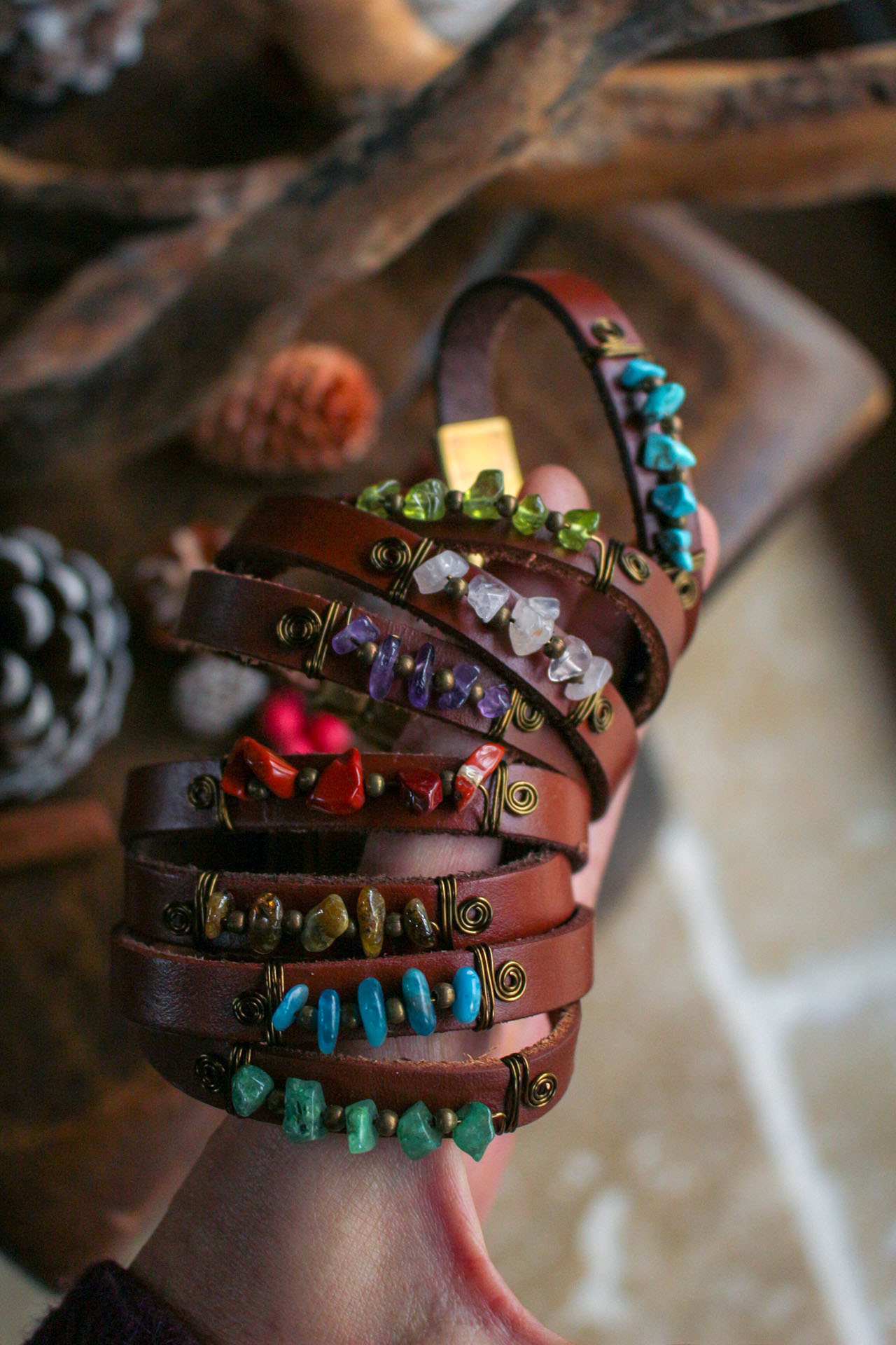 bracelets cuir