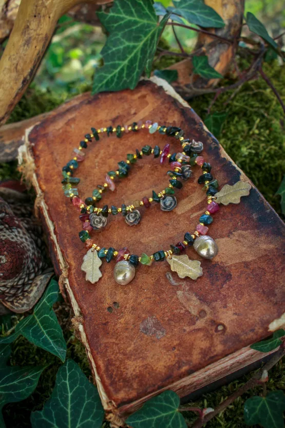 bracelet tourmaline forêt