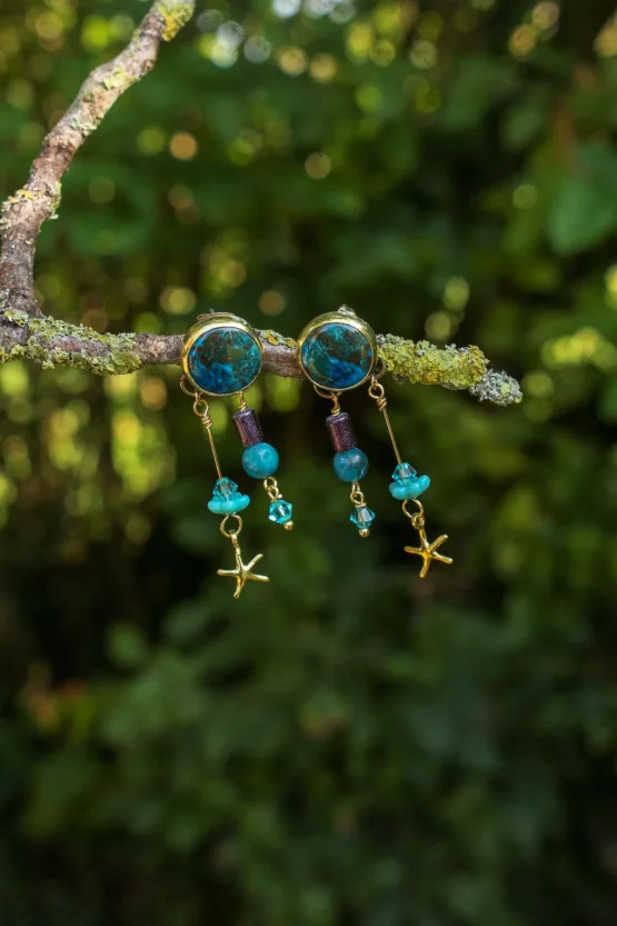 Clous d'oreilles shattuckite