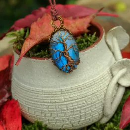 Pendentif labradorite arbre de vie