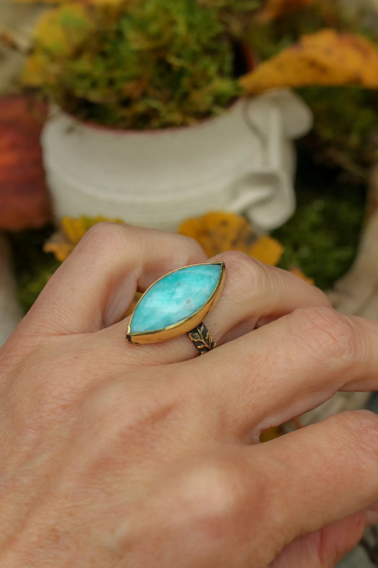 bague amazonite