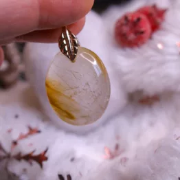 pendentif en quartz rutile